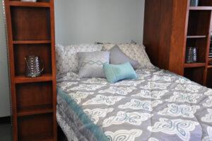 Bookcase Murphy Bed open