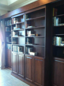 Library bed stained cherry